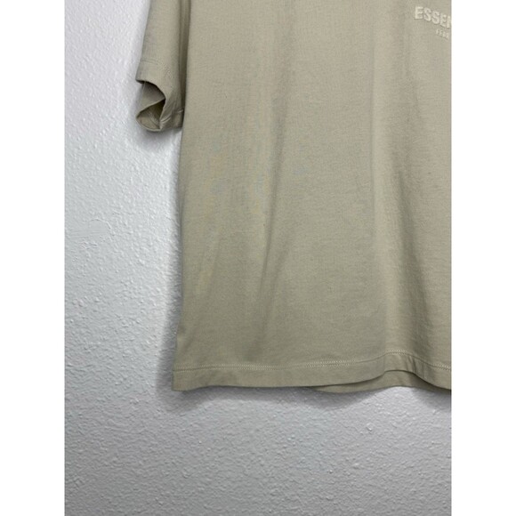 Fear Of God Essentials Short Sleeve T-Shirt Women’s Medium Beige Tan Embroidered - Picture 4 of 16